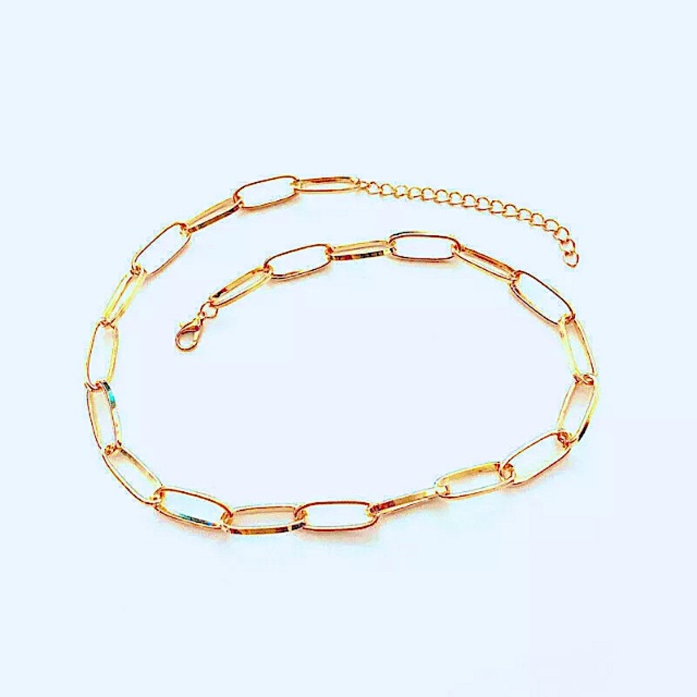 - 🌺 Beautiful Large Link Neck Chain GP - Picture 2 of 5